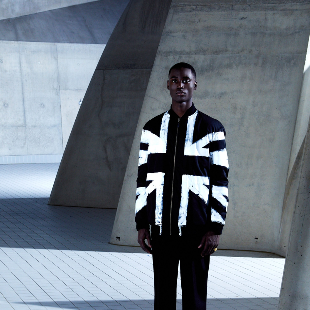 Joe Casely-Hayford layered design knit